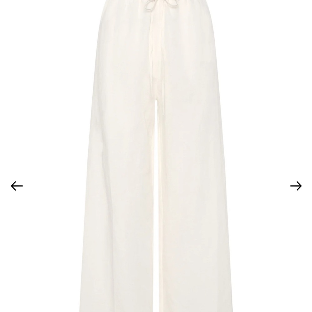 Belize Linen Pants - Ivory